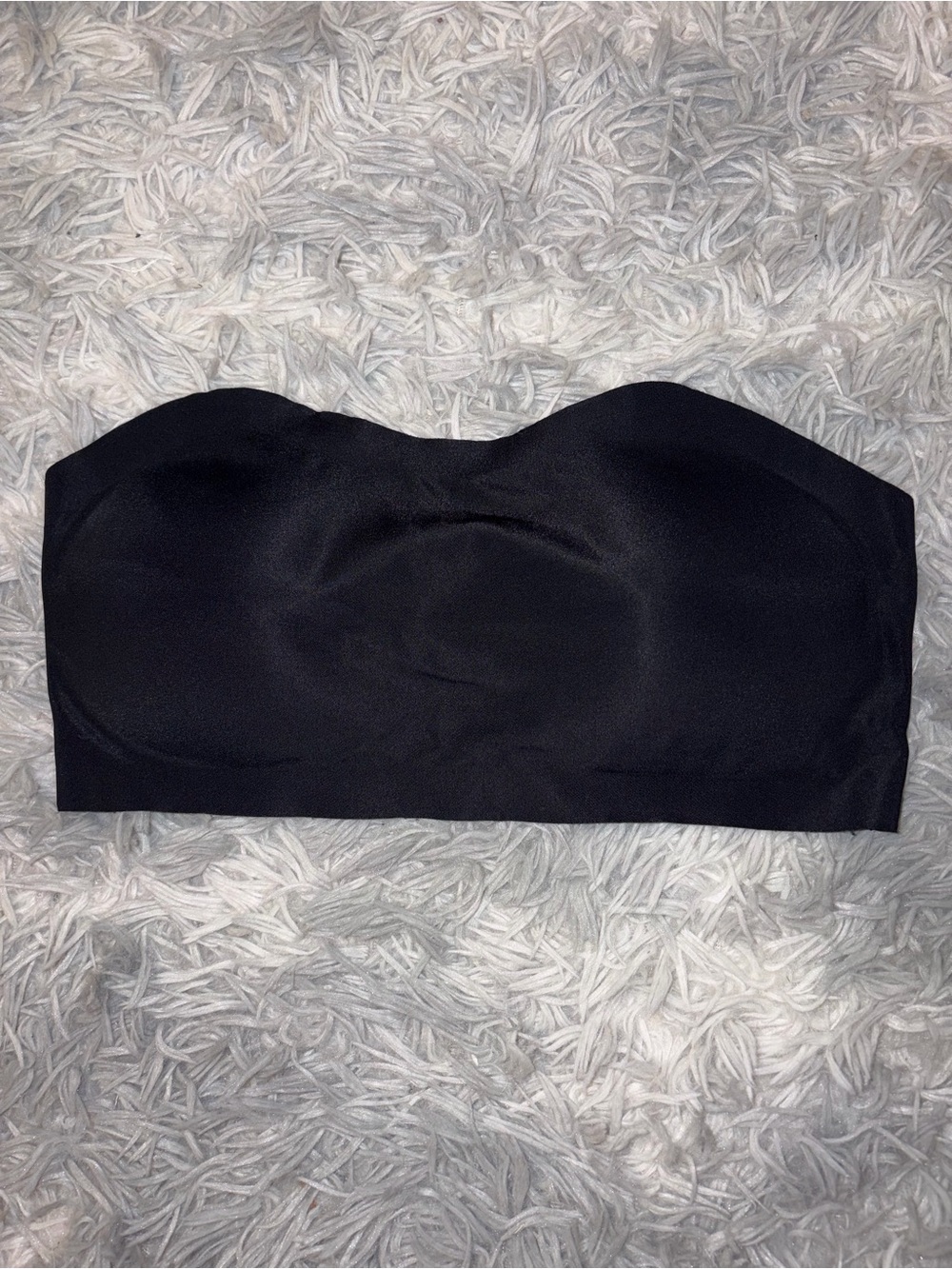 Strapless Black Bandeau Top